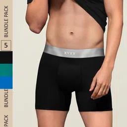XYXX Men IntelliSoft Antimicrobial Micro Modal Pack of 5 Dualist Trunks XYTRNK5PCKN93-picture-17