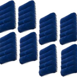 12 BLUE VALVET TOUCH AIR FILLING PILLOW ,FLOATING ON WATER AND GIVE REST TO HEAD AND NECK.ALSO USED IN TREVELING.USED IN WATER POOL AND GIVE SUPPORT AND COMFIRT. Inflatable Pool Accessory-image-0