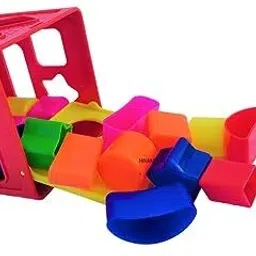 niyanetail Shape Sorting Cube Junior Building Blocks for Kids with 18 Pcs Shape Toys image 5