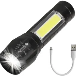 small sun Portable Lightweight Torch Rechargeable Small Bright LED Flashlight Torch image 2