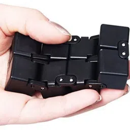 shivsoft Infinity Fidget Cube for Stress Relief (Full Black) image 4