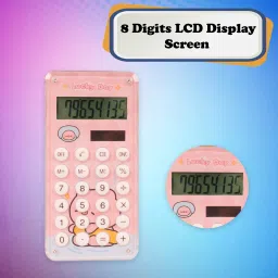 wishkey MathCal03 8 Digit LED Display Battery and Solar Dual Powered Calculator with Maze Game BasicCalculator image 5