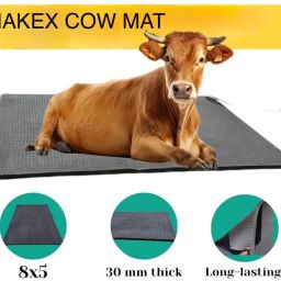 COW MAT Waterproof-Rubber Mat 8*5 Feet BPA Free For Horse- | Cow, Dog, Hamster, Guinea Pig, Miniature Pig Pet Mat-image-95