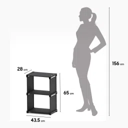 dwellit Portable Book Rack Metal Open Book Shelf image 4