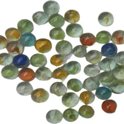 50_Pcs Multicolour Glass Kanche Glass Marble Ball Glass Pabbles Ball-image-95