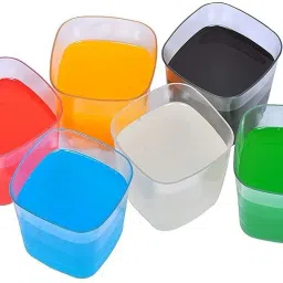 (Pack of 6) Unbreakable Water and Juice Drinking Glass Platinum Glass/Juice Glass/Beer Glass/Wine Plastic Transparent Abs Poly Carbonate Stylish Set, 6 Pieces, Sharbat Glass 250 Ml - Set of 6 Glass Set Water/Juice Glass-7