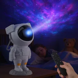 colniz Astronaut Galaxy Projector Night Lamp with Remote| 7 LED Nebula Effects Night Lamp image 4