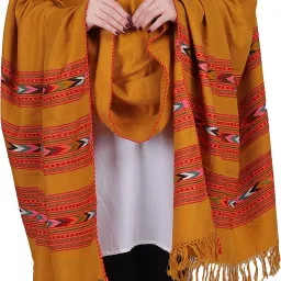 Shoogloo Mart Wool Embroidered Women, Men Shawl-image-26