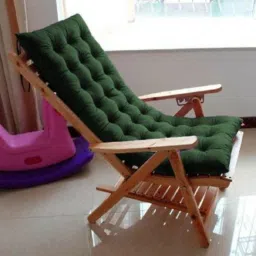 dark green chair pad Microfibre Solid Chair Pad Pack of 1-image-29