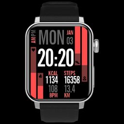 Croma Velocity AM Smartwatch with Bluetooth Calling (45.2mm AMOLED Display, IP68 Water Resistant, Silicone Strap)-12
