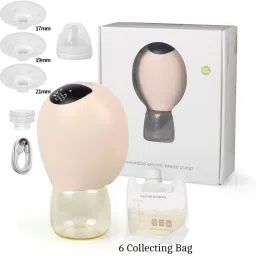 Wearable Design Electric Breast Pump, Bottle & Bag Attachment, Travel-Friendly - Electric-image-28