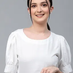 Style Quotient Self Design Puff Sleeve Top-36