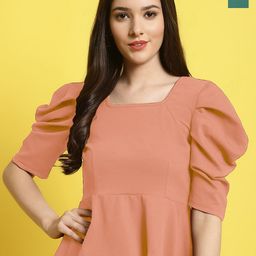 Fabflee Pack Of 2 Puff Sleeve Casual Tops-image-27