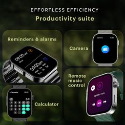 noise ColorFit Caliber 3 Plus Smartwatch with Bluetooth Calling (49.7mm AMOLED Display, IP67 Water Resistant, Jet Black Strap) image 4