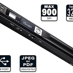 microware Mini Portable 900DPI A4 Book Scanner, JPG/PDF Format Document Image iScan Corded & Cordless Portable Scanner-23