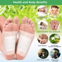 Premium Quality Cleansing DAtox Foot Patch Toxin Remover(2 Pkt-20 Pads) M17 Nursing Breast Pad-image-30