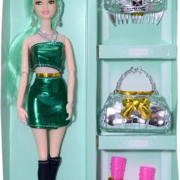 Doll with Foldable Hand and Leg (Green)-2