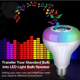 Clairbell AT_814A_BLUETOOTH LIGHT BULB SMART LED MUSIC PLAY BULB WITH 24KEY REMOTE CONTROL Smart Bulb-22