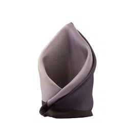 The Tie Hub Men Black & Grey Solid Silk Pocket Square-image-58