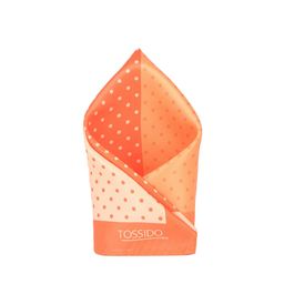 Tossido Men Orange & White Printed Pocket Square-image-88