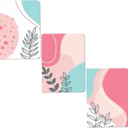 raptech notebook Unique Stationery items, Easy to Carry, Plain Cute(Leaf Abstract Retro) A5 Diary UnRuled 180 Pages image 2