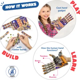smartivity Robotic Mechanical Hand STEM DIY Fun Toys, Educational & Construction based Activity Game for Kids 8 to 14, Gifts for Boys & Girls, Learn Science Engineering Project, Made in India image 3