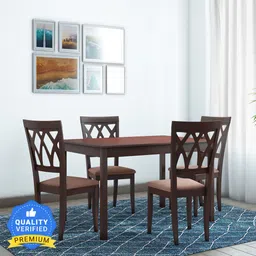 nilkamal PEAK Solid Wood 4 Seater Dining Set-picture-24