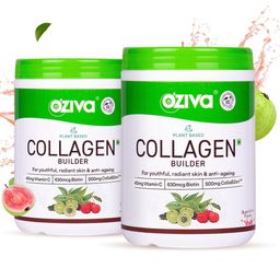 OZiva Set Of 2 Collagen Builder For Brighter Skin - 250g Each - Guava-82