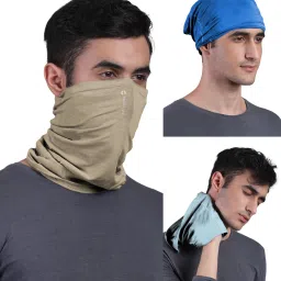 Unisex Anti Microbial Super Soft & Comfort Fit, Breathable Multipurpose Headband, Face Mask for Dust Protection Men Solid Bandana-image-63