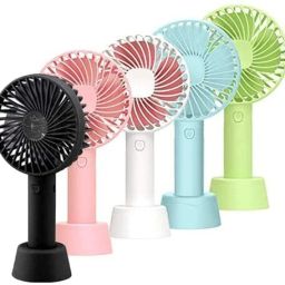 theadNANcollection Mini Portable USB Hand Fan Rechargeable Battery Operated Personal Table Fan Pocket Base Suitable for Makeup Artist, Home Office USB Fan-image-7