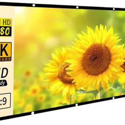 royality Projector Screen 120 inch Foldable 16:9 HD Anti-Crease Portable 4K Movies Eyelet Projector Screen (Width 274 cm x 152 cm Height)-17
