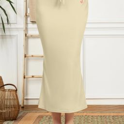 Trendmalls New.P01-Beige-XL Lycra Blend Petticoat-image-52