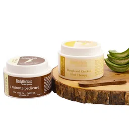 BodyHerbals Set Of 2 White Lemon Foot Cream & Tea Tree Oil Foot Scrub-21