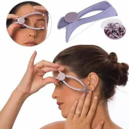 AKSHAR4u Eyebrow Face and Body Hair Threading and Removal System Tweezers, Non Trimmer 45 min Runtime 4 Length Settings image 3