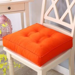 rf relaxfeel Cotton Solid Chair Pad Pack of 1-picture-0