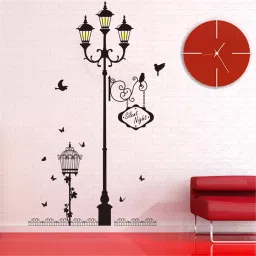 107 cm Wall Stickers Street Design with a quote perfect for Living room Self Adhesive Sticker-image-42