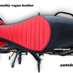 GUERRILLA 450 SOFT TOUCH RUBBER FOAM PREMIUM QUALITY VEGAN LEATHER Single Bike Seat Cover For Royal Enfield NA-image-49