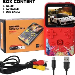 MOOZMOB Classic Video Game, Mini Portable Gaming Console with AV Cable for TV with 500 Games like Contra Series, Super Mario Series, Snow Bro, Adventure Battle-picture-23