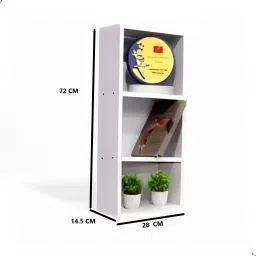 allie wood Practical Board Engineered Wood Open Book Shelf image 5