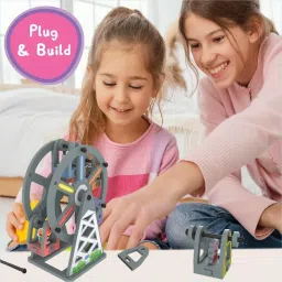 magic-on-wheels 3D Build N' Play - Peppa Pig Rotating Ferris Wheel For Kids image 2