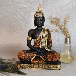 Lord Buddha Idol for Home Decor Decorative Showpiece Decorative Showpiece - 22 cm-image-2