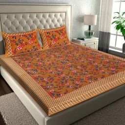 180 TC Cotton Double Paisley Flat Bedsheet-image-66