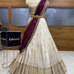 Self Design Semi Stitched Lehenga Choli-image-82