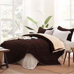 AEROHAVEN Unisex Coffee Brown Blankets Quilts and Dohars-image-81