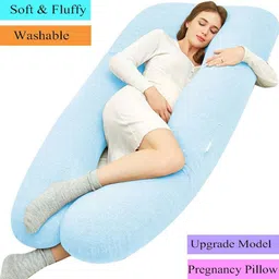 linenovation Microfibre Solid Pregnancy Pillow Pack of 1-picture-36
