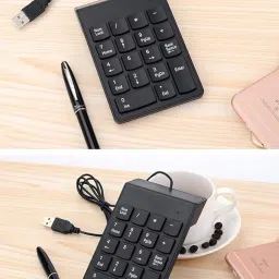 OG X NEXA WITH DEVICE USB 2.0 Wired Numeric Keypad Slim Mini Number Pad Digital Keyboard 18 Keys Wired Number Pad image 3