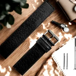 Bharasoft Clean and Contemporary Watch Band 10 mm Genuine Leather Watch Strap-image-81