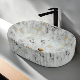 Premium Designer Ceramic Wash Basin Counter top basin (Glossy) 20x14x5.5 inch capsule 9908 Table Top Basin-image-54