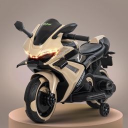 Racing Battery Bike for Kids | Electric Ride-On Kids Bike with Foot Accelerator Bike Battery Operated Ride On-image-35