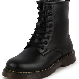 fausto Classic High Ankle 8-Eye Lace Up Casual Long Travelling|Trekking Boots For Women-picture-45